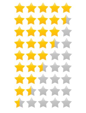 beyaz üzerinde beş sivri yıldız