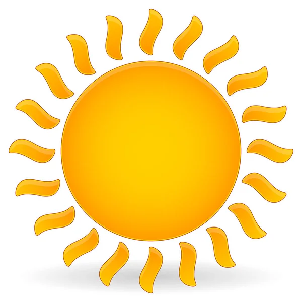 Clip-art del sole — Foto Stock