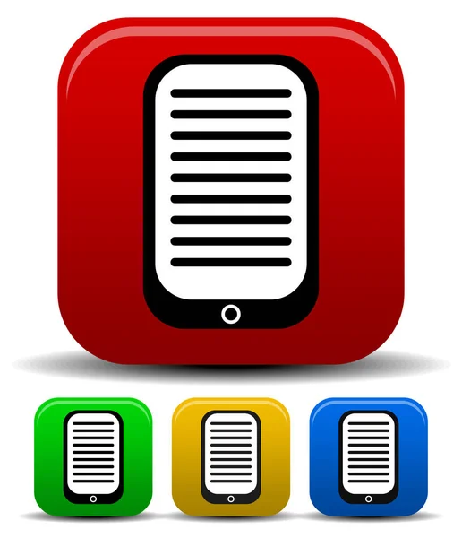 Pda, ebook reader icon — Stock Photo, Image