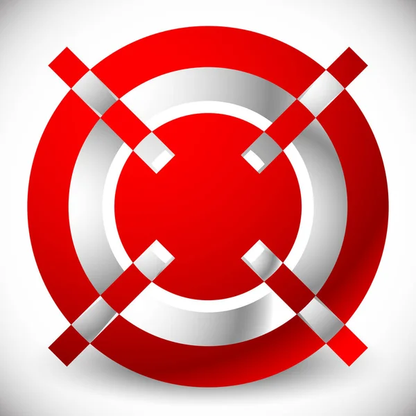 Red target mark, crosshair, reticle graphics. . — Stock Photo, Image