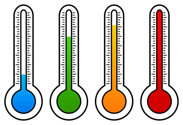 Termometr Graficzny Białym — Zdjęcie stockowe