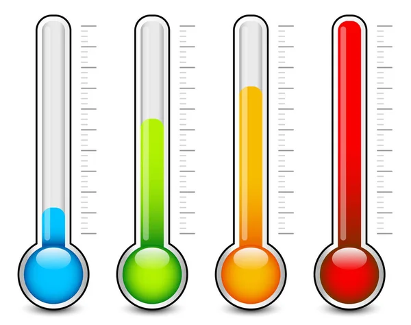 Thermometer Graphics Wit — Stockfoto