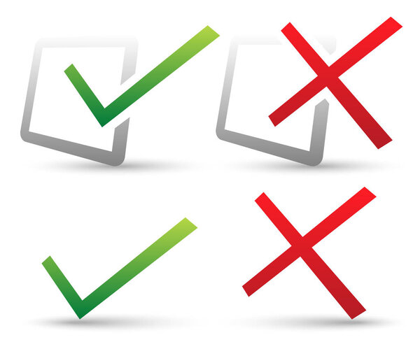 Проверка, перекрестный набор. иллюстрация
