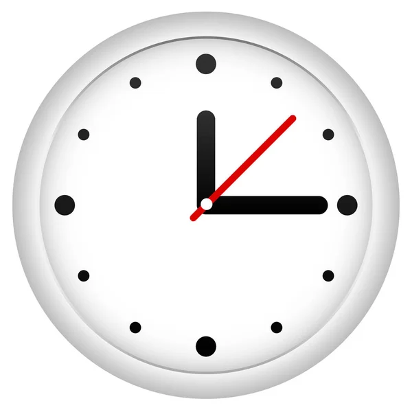 Uhr Symbol Auf Weiß — Stockfoto