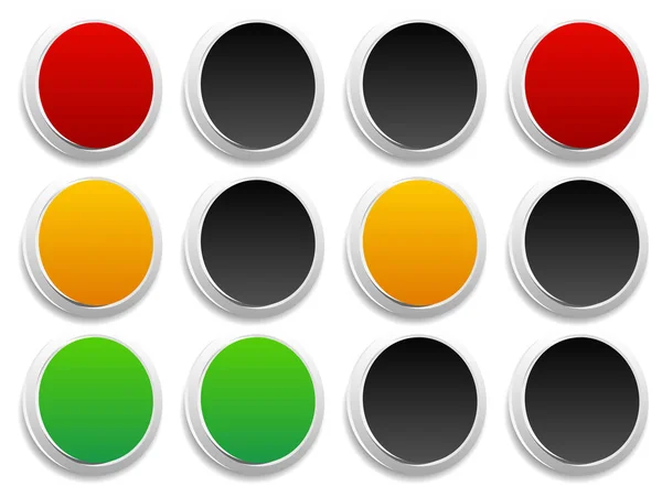 Traffic light (traffic lamp, semaphore) concept graphics. Green, — Stock Photo, Image