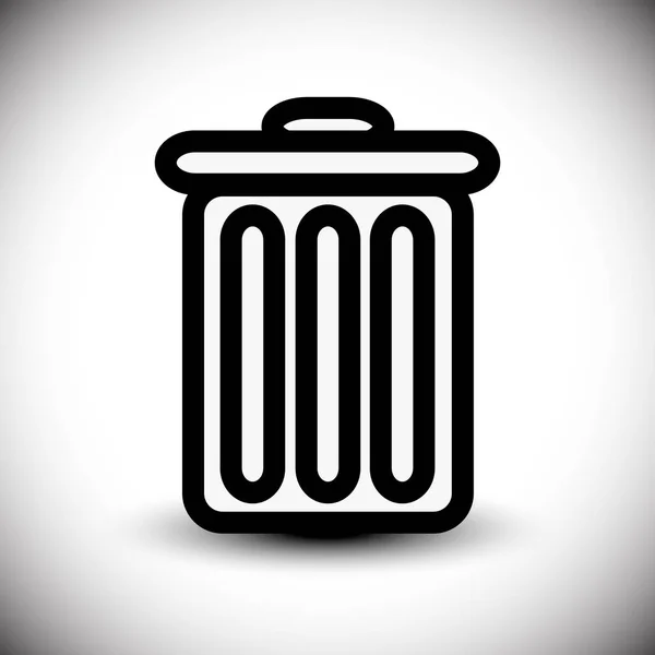 Símbolo da lata de lixo. eps10 . — Fotografia de Stock