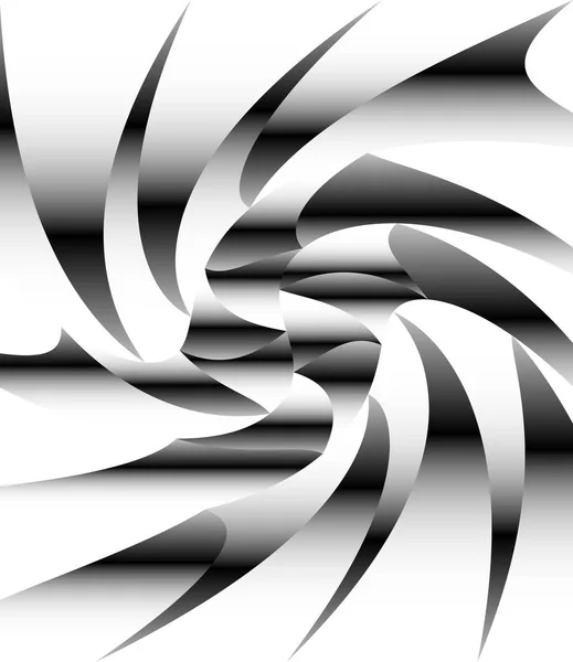 Abstraktes Muster mit rotierender, spiralförmiger Wirkung. Wirbel, Verdrehung — Stockfoto