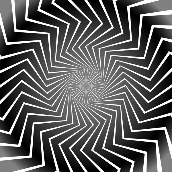 Grayscale, Black and White Radial Shapes Background with Angular