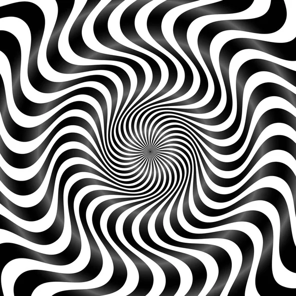 Abstrakte Schwarz Weiße Whirlpool Hintergrund — Stockfoto