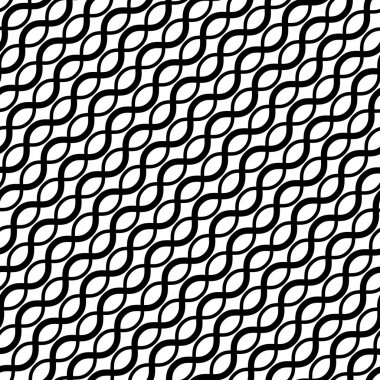 Izgara, dalgalı, criss-cross, zig-zag çizgiler ile örgü