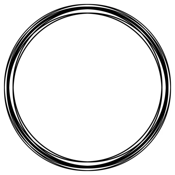 Willekeurige cirkels met hand getekende, schets, Krabbel gevoel — Stockvector