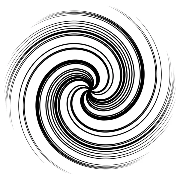 Espiral, remolino, giro elemento abstracto — Archivo Imágenes Vectoriales