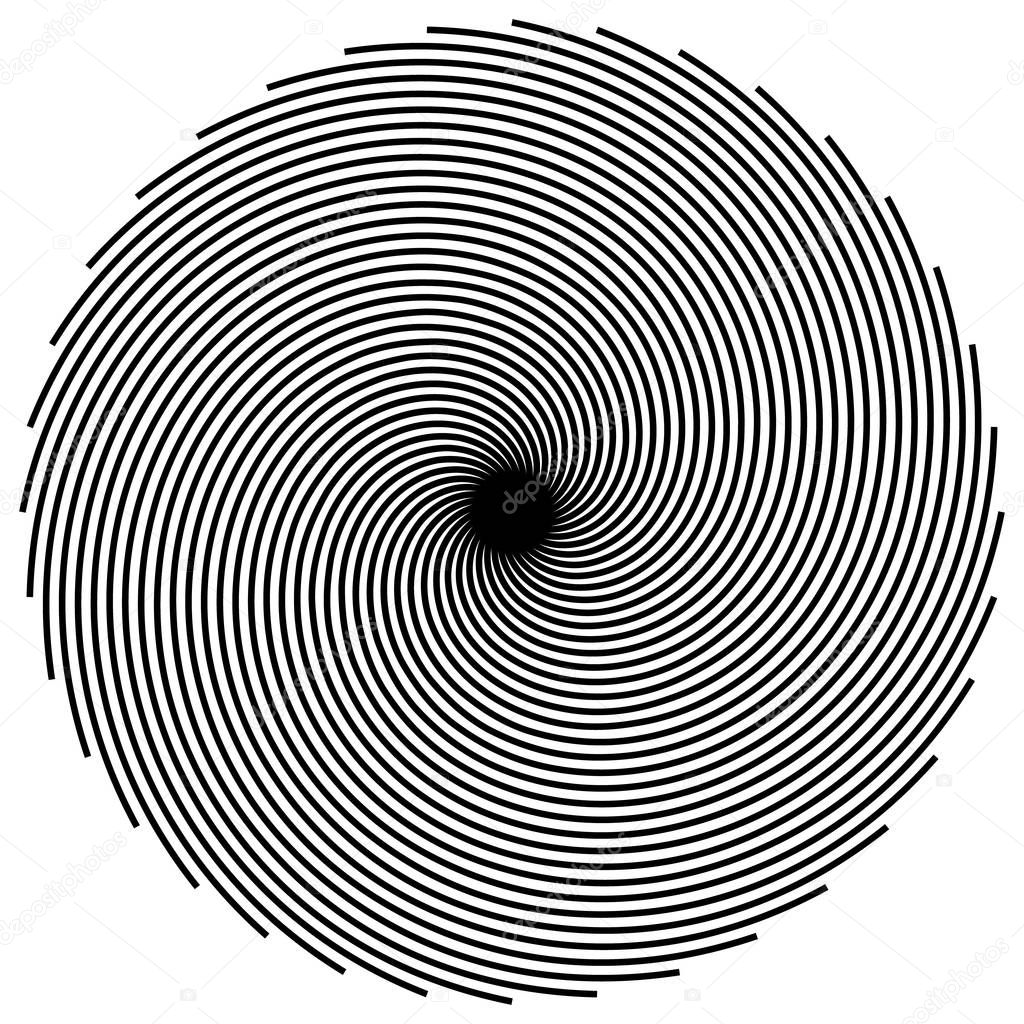 Spiral, twirl, swirl shape