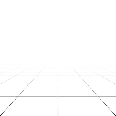 Perspektifte 3d ızgara