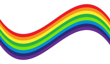 Gökkuşağı elementi beyaza yalıtılmış. Bozuk gökkuşağı(lar))