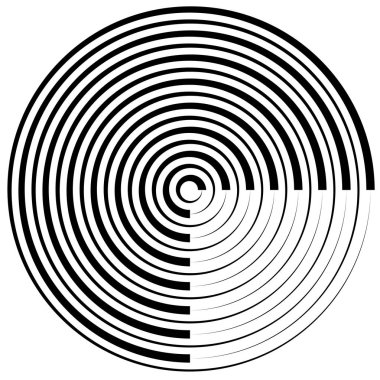 Soyut geometrik siyah beyaz, gri tonlama grafik öğesi