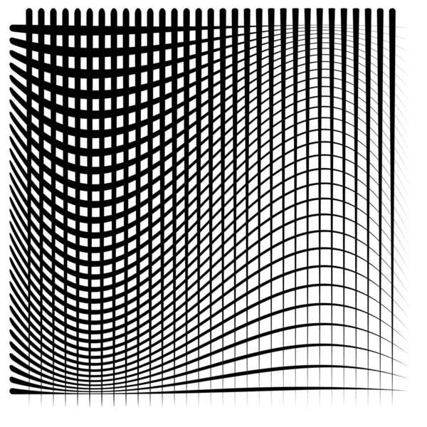 Abstraktes geometrisches Schwarz-Weiß, Graustufengrafik — Stockvektor