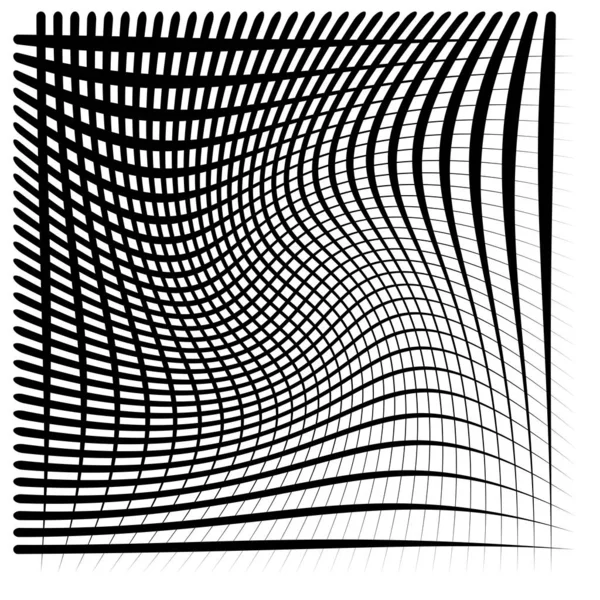 Elemento gráfico abstracto geométrico en blanco y negro, escala de grises — Vector de stock