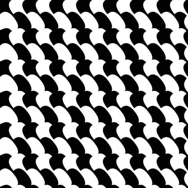 Inconsútil repetible geométrico blanco y negro, patt monocromo — Archivo Imágenes Vectoriales