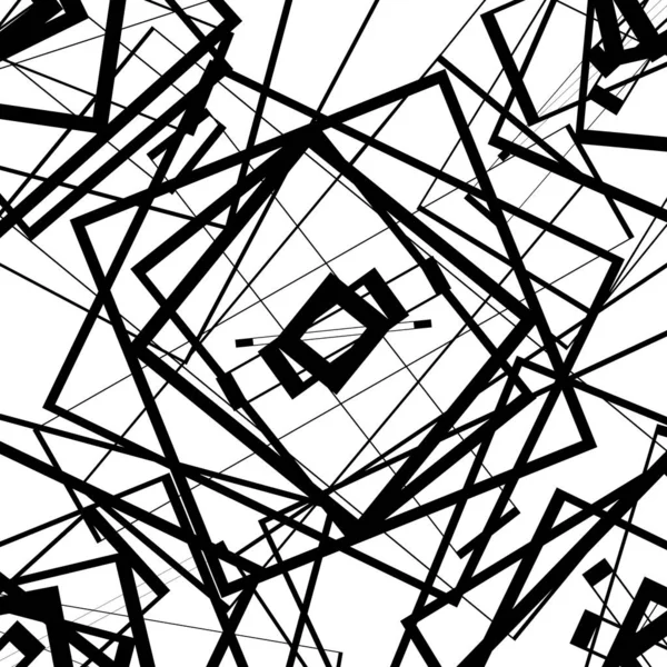 Abstract geometrisch zwart-wit, grafisch element grijstinten — Stockvector