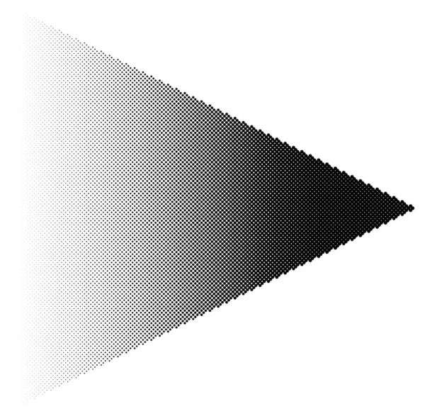 フェードグラデーションを持つハーフトーン矢印。ハーフトーン矢印形状 — ストックベクタ