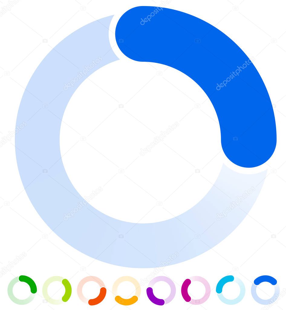 Circular progress indicator, preloader element