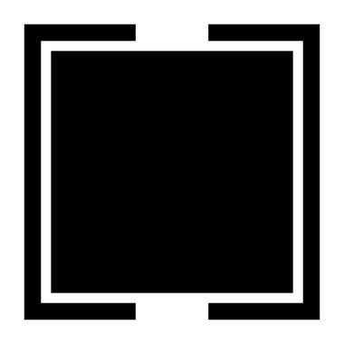 Basit squarish çerçeve. Kare kenarlık, kare kare çizim