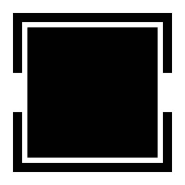 Basit squarish çerçeve. Kare kenarlık, kare kare çizim