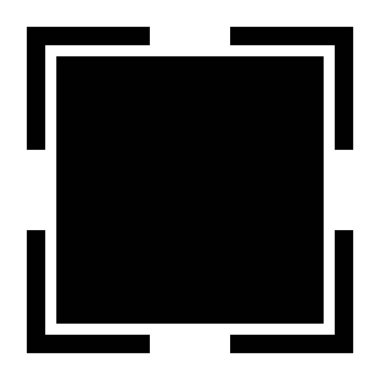 Basit squarish çerçeve. Kare kenarlık, kare kare çizim