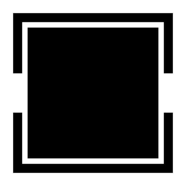 Marco cuadrado simple. Borde cuadrado, ilustración de marco cuadrado — Archivo Imágenes Vectoriales