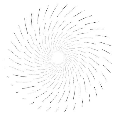 Radyal, yayılan eleman. Konsantrik, merkezcil soyut desi