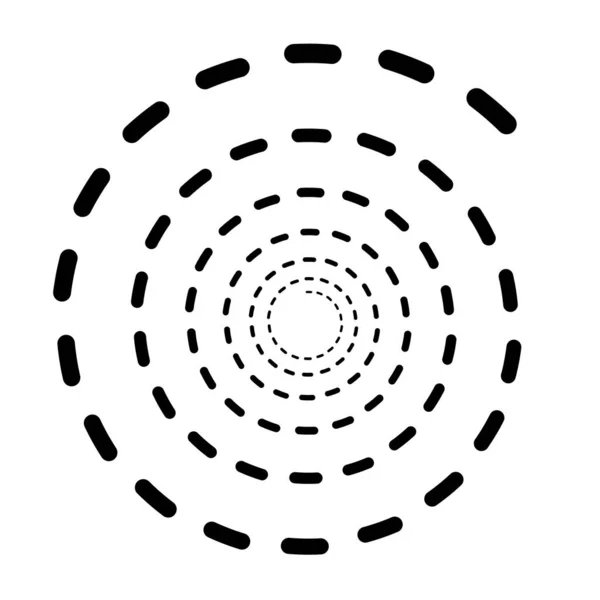 Élément radial, rayonnant. Concentrique, centripète desi abstrait — Image vectorielle