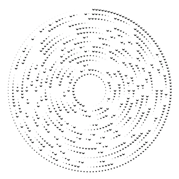 Radierande element. Koncentrisk, Centripetal abstrakt Desi — Stock vektor