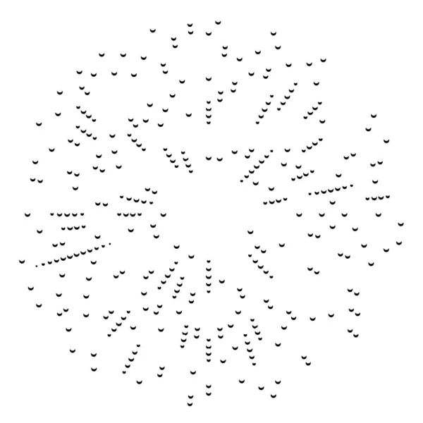 Radierande element. Koncentrisk, Centripetal abstrakt Desi — Stock vektor