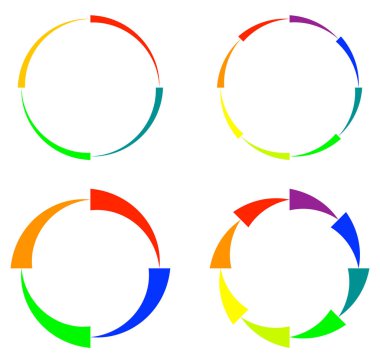 Radyal, yayılan eleman. Konsantrik, merkezcil soyut desi