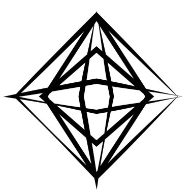 Farklı grafik ile soyut siyah ve wihte geometrik serisi