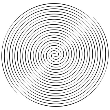 Radyal, yayılan eleman. Konsantrik, merkezcil soyut desi