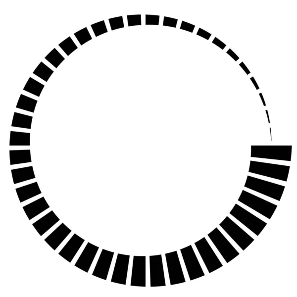 Élément radial, rayonnant. Concentrique, centripète desi abstrait — Image vectorielle