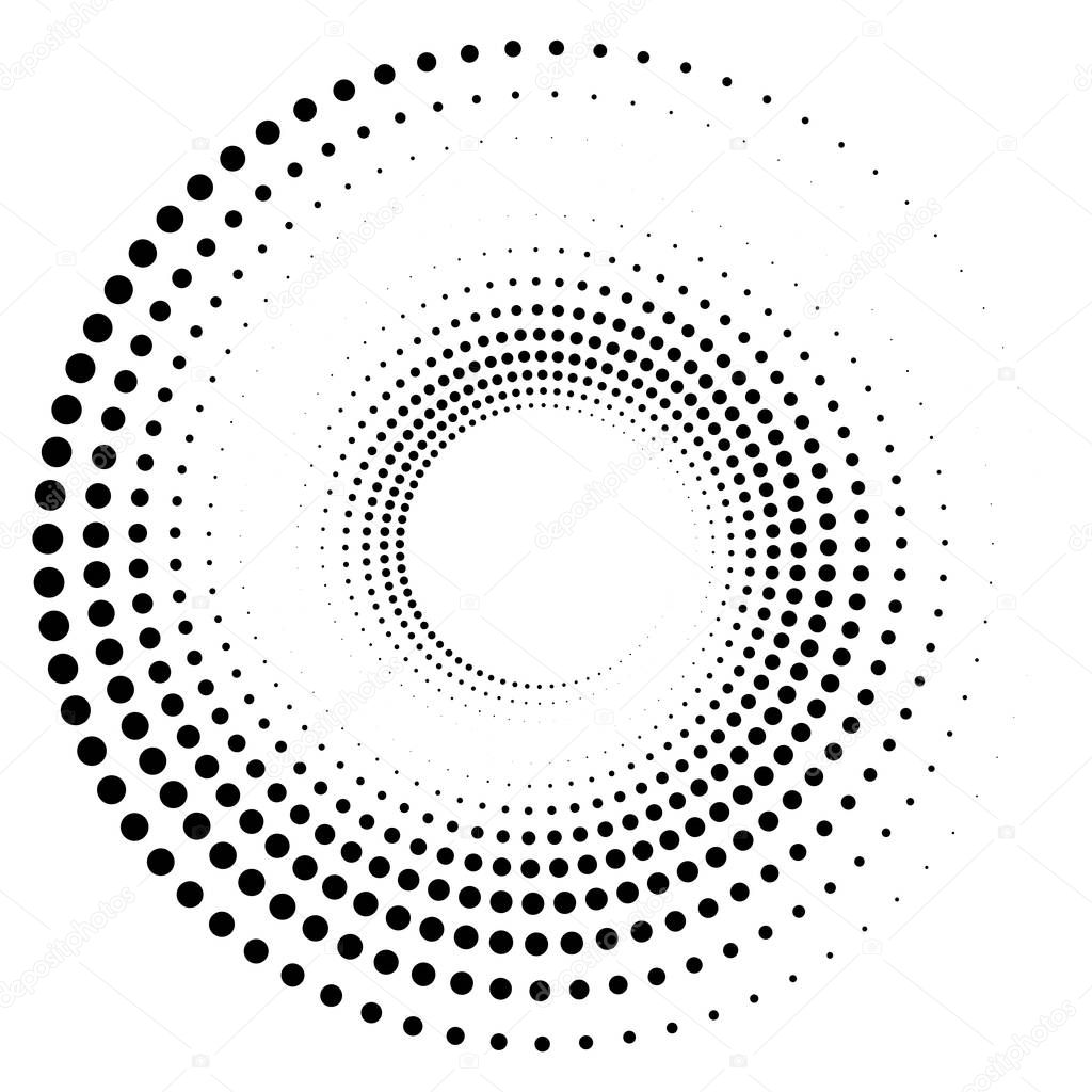 Radial, radiating element. Concentric, centripetal abstract desi