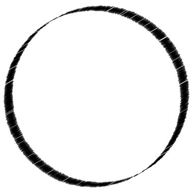 Karalama çizimi çemberi. Karalama dairesel şekli