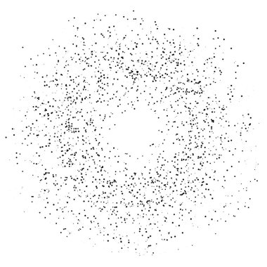 Parçalanan sanatsal dairesel eleman/daire soyut şekli