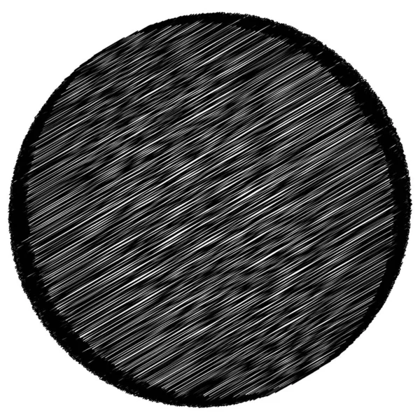 Scribble cercle de croquis. Forme circulaire croquante — Image vectorielle