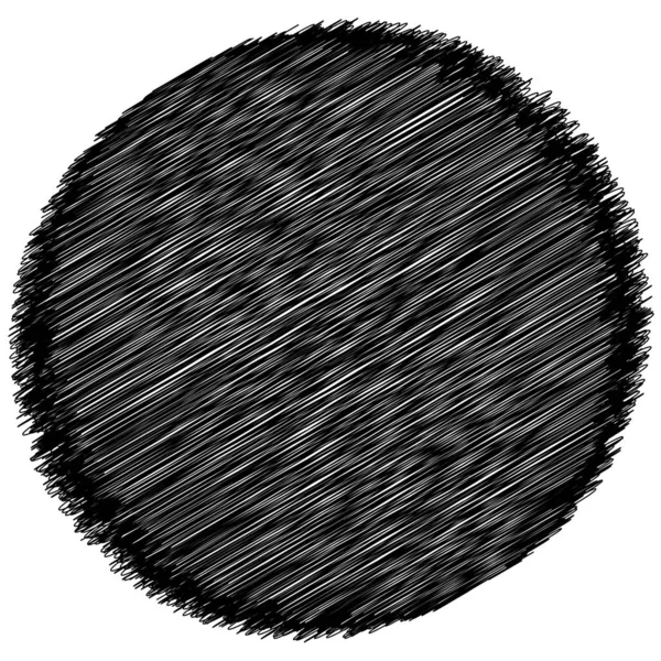 Scribble sketch circle. Sketchy circular shape — Stock Vector