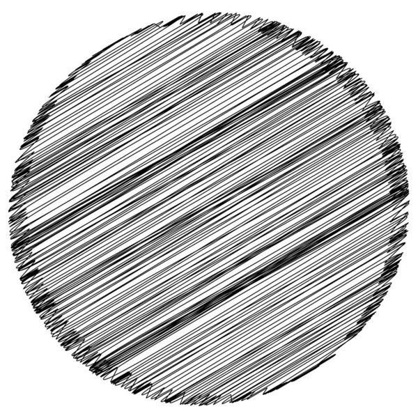 Scribble sketch circle. Sketchy forma circolare — Vettoriale Stock