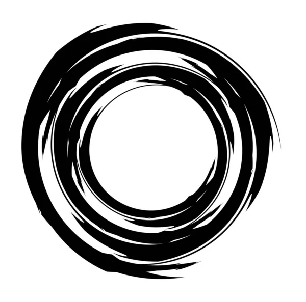Konzentrischen / grungy kreisförmigen Kreis Element. radial, strahlend t — Stockvektor