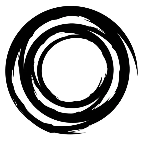 Konzentrischen / grungy kreisförmigen Kreis Element. radial, strahlend t — Stockvektor