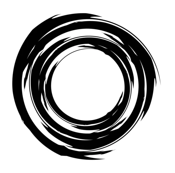 Concentric/grungy cirkulär cirkel element. Radiell, utstrålande t — Stock vektor