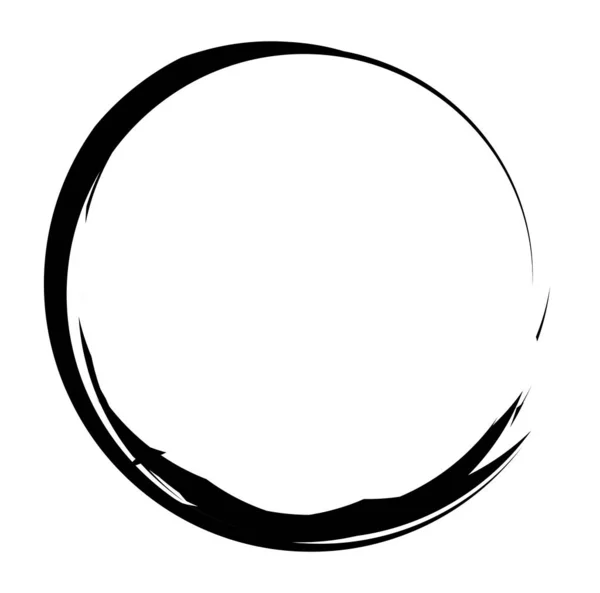 Кругова гранжева рамка кругового кола / Спланер, ефект бризок є — стоковий вектор