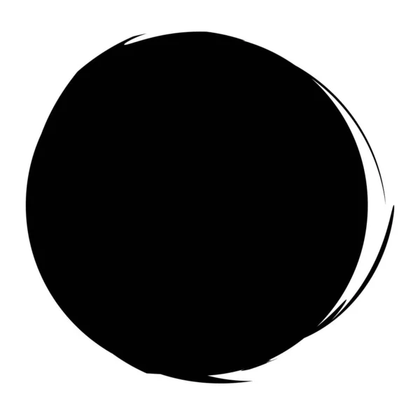 Nepravidelný kruh/Grungy, skvrnka, vlhký tvar, rozmazlovaný, nafoučený, výprk — Stockový vektor