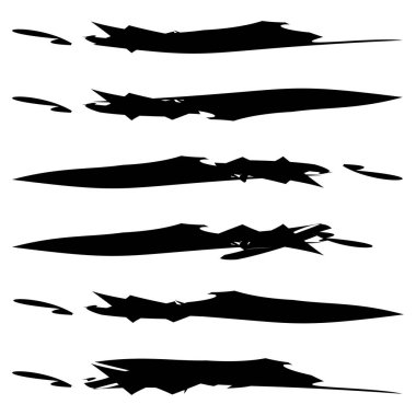 Benzersiz grungy/dokulu yatay tasarım elemanı. Vario seti